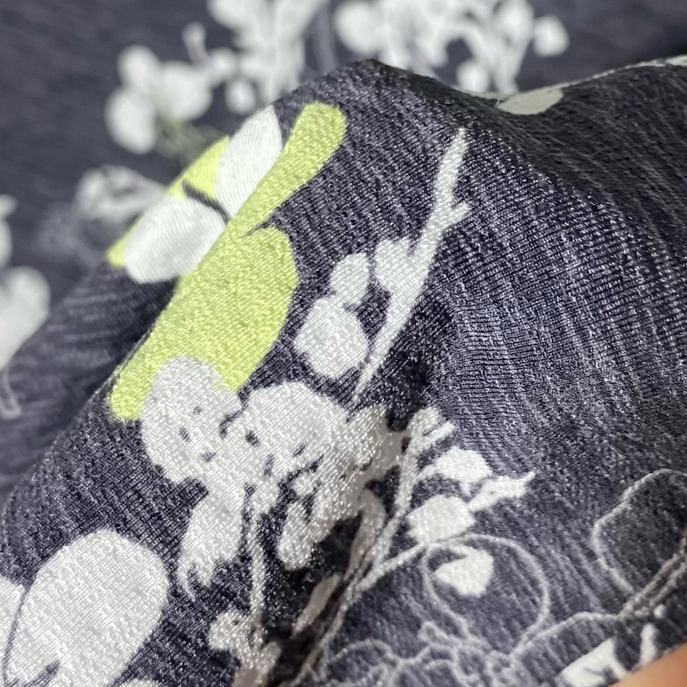 NVO Black Yellow Floral Sleeveless Activewear Top L - Picture 7 of 13